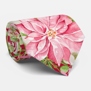 Corbata Festividades florales de Poinsettia