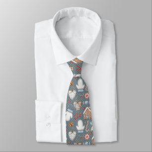 Corbata Festivo día de fiesta con bastones de caramelo y a