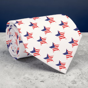 Corbata Fiesta - Cuatro de Julio Bandera Americana