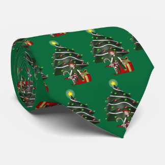 Corbata Fiesta de árbol de Navidad de Cul Elf