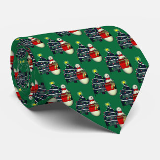 Corbata Fiesta de árbol de Navidad de Snowman