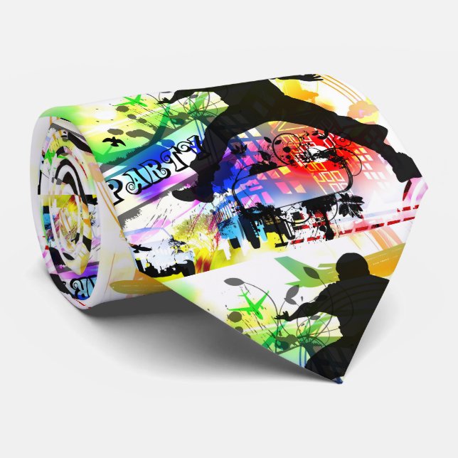 Corbata Fiesta de danza Graffiti (Enrollado)