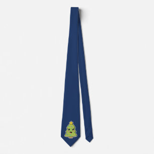 Corbata Fiesta de la Marina Cuta de Árbol de Navidad