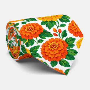 Corbata Fiesta de Marigold (Parte trasera verde)