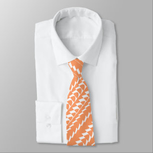 Corbata Fiesta de trance - Peach y White