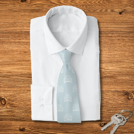 Corbata Figaración Monoline Pale Aqua Figaro