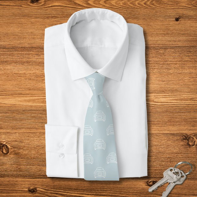Corbata Figaración Monoline Pale Aqua Figaro (A fun figgy pattern tie for the Pal Aqua figaro owner)