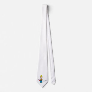 Corbata Figura de palito de construcción
