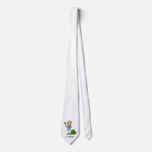 Corbata Figura de palo de jardinería