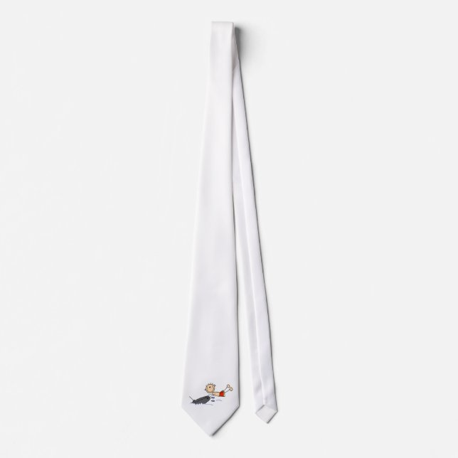Corbata Figura de palo en tubing (Anverso)