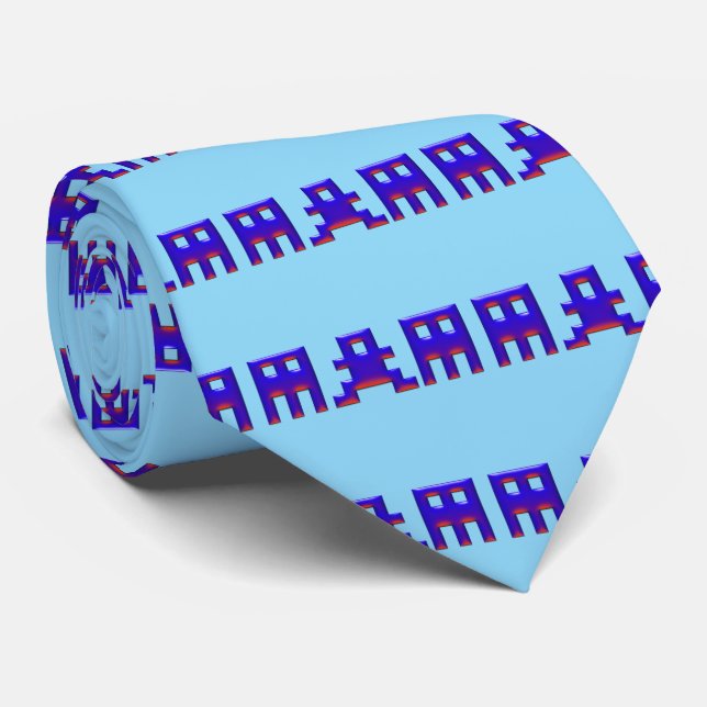 Corbata Figuras de juegos de computadora antiguos (Enrollado)