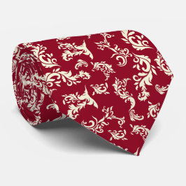 Corbata Filigree Navidades Red