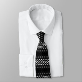 Corbata Flalia geométrica moderna: lazo descendente de dia