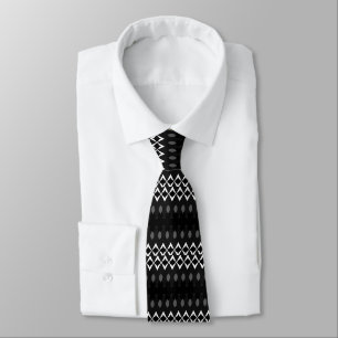 Corbata Flalia geométrica moderna: lazo descendente de dia