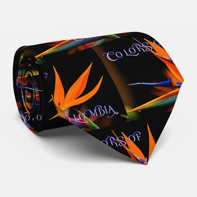 Corbata Flamboyant Bird of Paradise Flower (Enrollado)