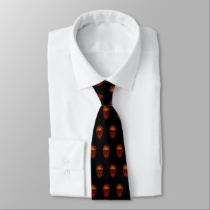 Corbata Flame Skull