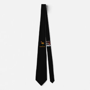 Corbata Flamencos Calabaza Halloween Flamingoween Pink