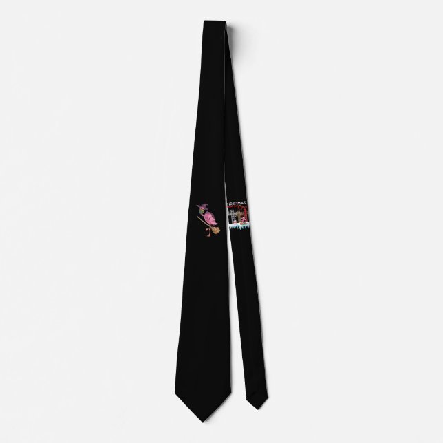 Corbata Flamencos | Fiesta de Halloween Flamingo Witch Sca (Anverso)