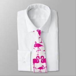 Corbata Flamencos rosados rosados