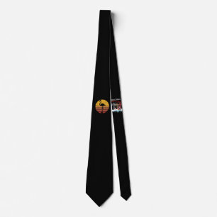 Corbata Flamencos Sunset Trendy Animal Silhouette Flaming