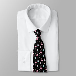 Corbata Flamingo de Semana Santa y patrón de huevos pinta