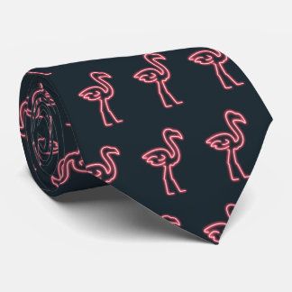 Corbata Flamingo en rosa neón