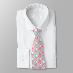 Corbata Flamingo Love Tiled