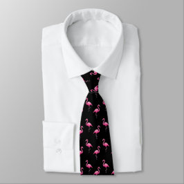 Corbata Flamingo rosa estilo trendy tropical moderno