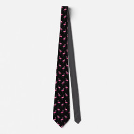 Corbata Flamingo rosa estilo trendy tropical moderno