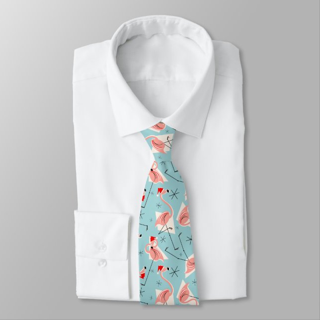 Corbata Flamingo Santas Blue Multi-tie (Atado)