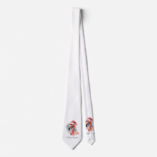 Corbata Flamingo Snowbird de Santa, personalizado