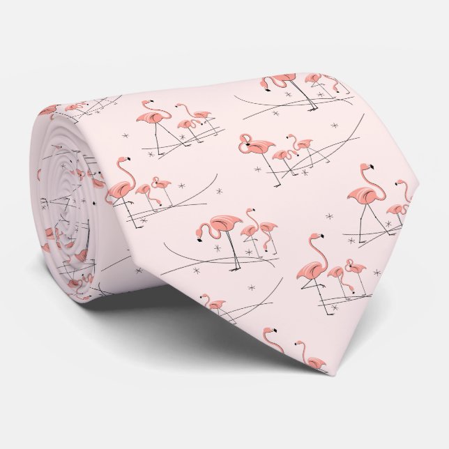 Corbata Flamingos Multi Pink tie (Enrollado)
