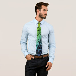 Corbata Flammarion Heaven y Earth Engraving Artwork