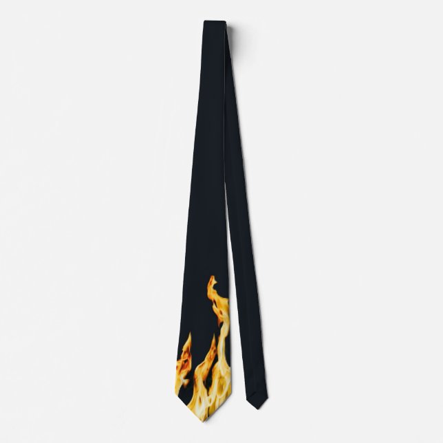 Corbata Flammen - Flamme - Flame Flames Feuer Fuego azul (Anverso)