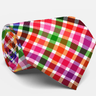 Corbata Flannel Multicolorizado Twill Testría Tartán En Bl