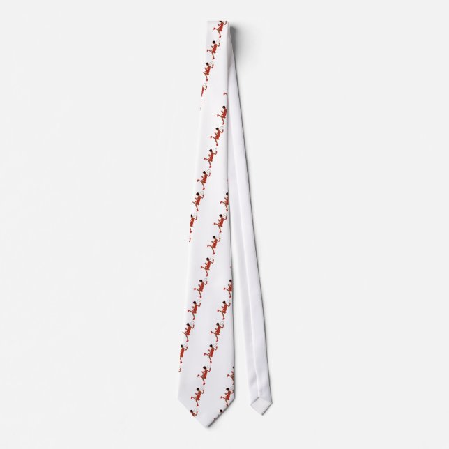Corbata flapor negro secuencial rojo (Anverso)