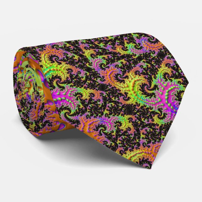 Corbata Flashy Fractal (Enrollado)