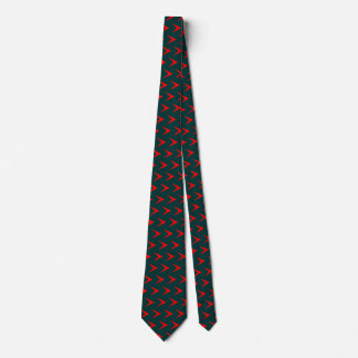 Corbata Flecha roja de cheurón - Verde oscuro