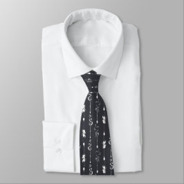 Corbata Flechas Blancas