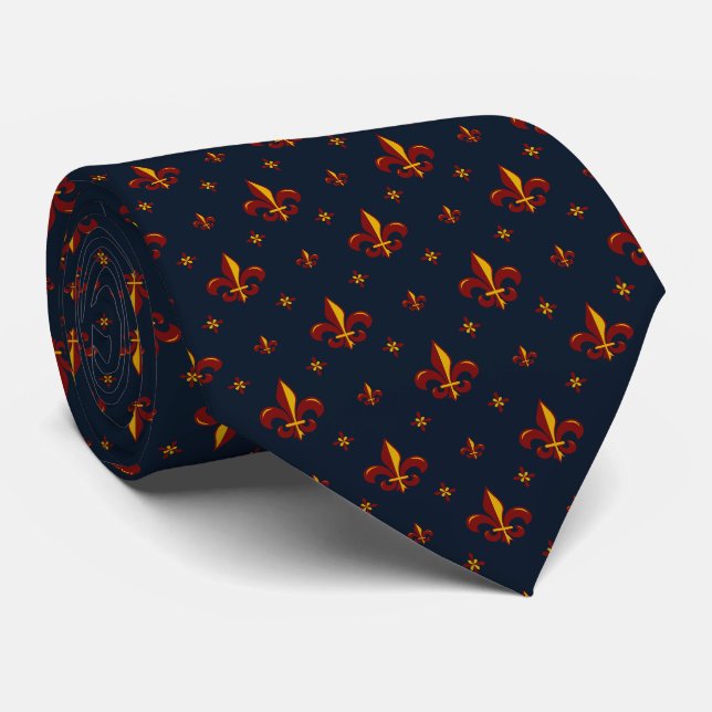 Corbata Fleur De Lis (Enrollado)