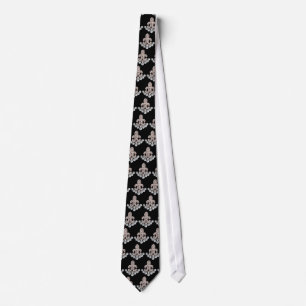 Corbata Fleur de Lis - Perlas