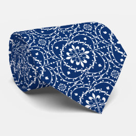 Corbata Fleur-de-lis Quatrefoil Neck Tie
