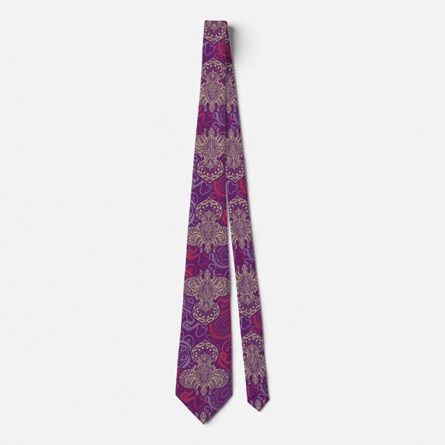 Corbata Fleur de Lis y Paisley (Anverso)