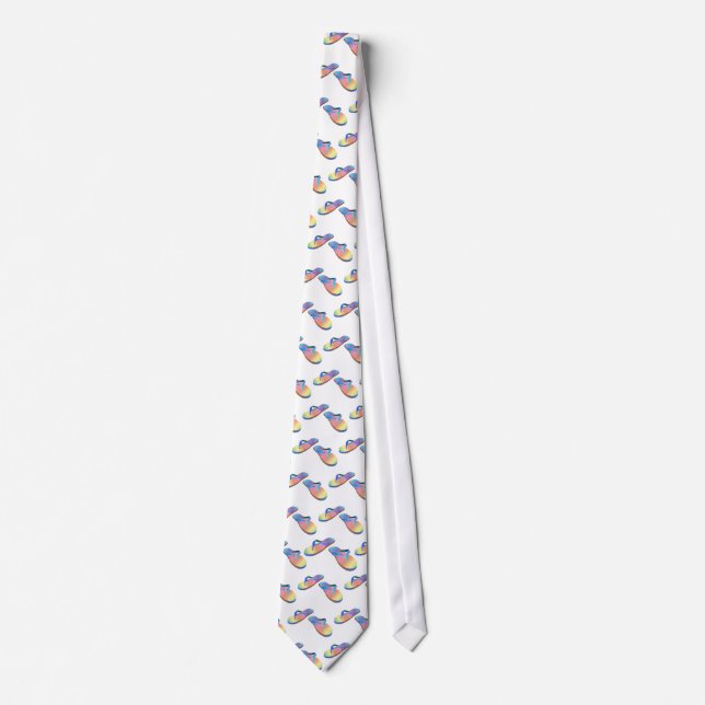 Corbata Flips-flopes tropicales 2 (Anverso)