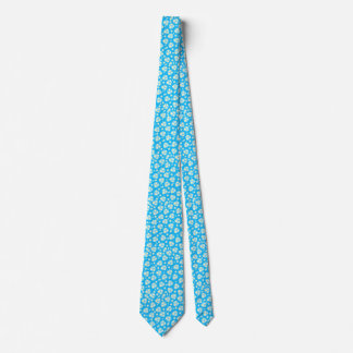 Corbata Flor azul: Floral elegante
