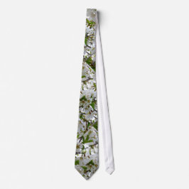 Corbata Flor blanca