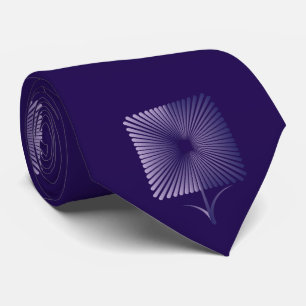 Corbata Flor cuadrada violeta