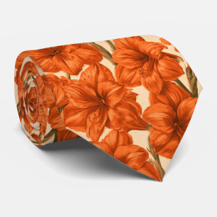 Corbata Flor de Amarilis Traje de negocios del tío