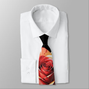 Corbata Flor de diseño de Rosa de candy única