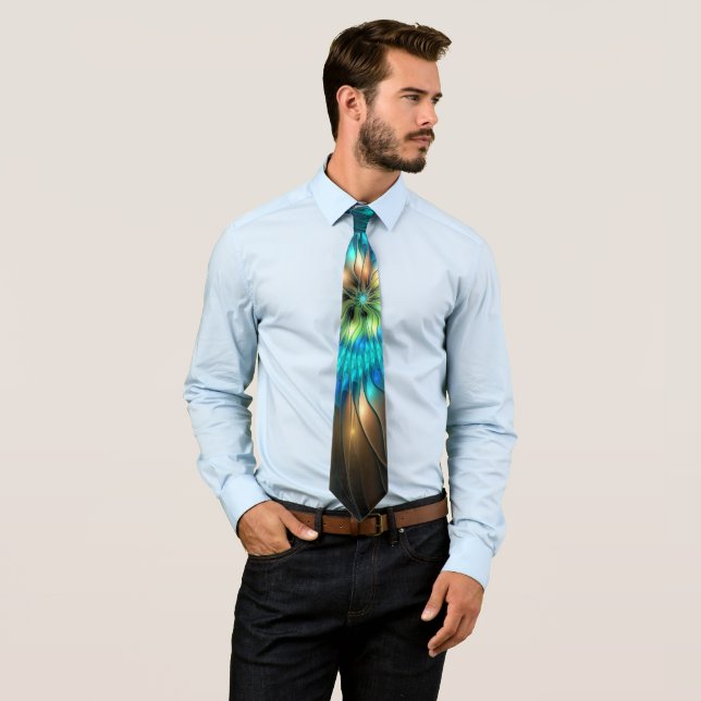 Corbata Flor de fantasía luminosa, fragancia abstracta col (In situ)